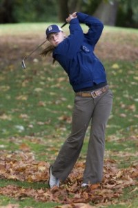 Melanie Trygg turned in her season and prep career best score of 37 to win the medal at Tuesday’s match against Holy Names at Wing Point. Bainbridge won 113-87.