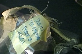 This image of a “suspicious package” is believed to be the same one that drew complaints from some commuters aboard Washington State Ferries recently. While a WSF official gave contradictory statements about the image’s origin