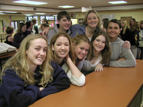 Key Club officers: (front