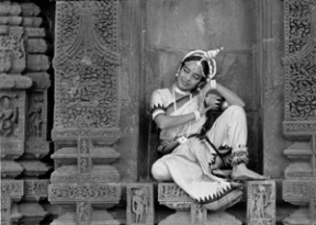 Dr. Ratna Roy leads the Urvasi Dancers in a performance of classical Indian Odissi dance on Friday.