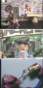 Screenshots from shorts  by island students (from top) Caitlin Harlan