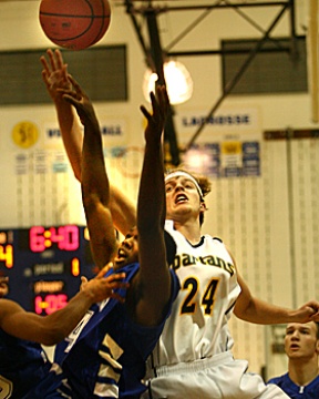 Spartan forward Austin Wood goes up for the score against Ingraham Friday night. Visit our gallery from the order prints link to see more action photos.
