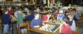 The Wilkes chess club plays a mock tournament.