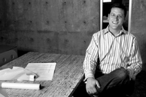 Island architect Matthew Coates left a top Seattle firm to open his own “sustainable design” business on Hildebrand Lane. His work has won national awards for environmentally friendly design.