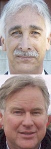 Mayoral candidates Will Peddy (top) and Michael Berry (above)