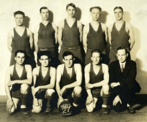 The 1927 Winslow High School basketball team: (top row