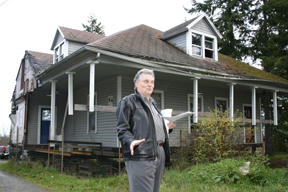 Bill Moore discusses the future of the historic Cave House on Ferncliff Avenue. It’s already been moved once; the city says it must be moved again or torn down.