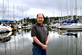 Casey Cox created instrumentation that monitors a boat’s vital functions.