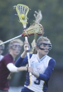 Spartan Colbi Brawner sizes up the opponents’ goal during the Spartans’ 12-3 home win over Lakeside Monday evening.