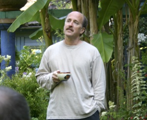 David Little during filming by a Candian PBS crew.