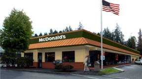 A rendering of the “new and improved” McDonald’s on High School Road.