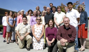 Bring these people an apple! New teachers in Bainbridge schools (and at least one  returning  face who sneaked into the photo) this year include (front row