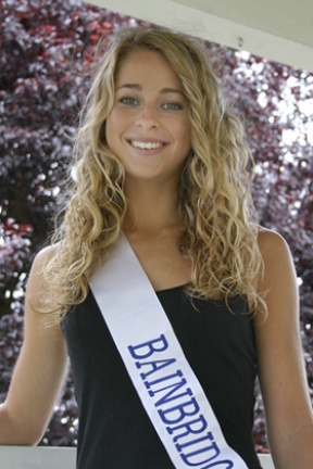 Hannah King represents Bainbridge Island in the Miss Seafair pageant.