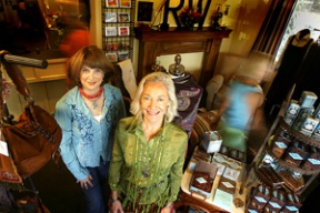 (L-R) Deborah Echert and Susan Pothoff filled their new shop