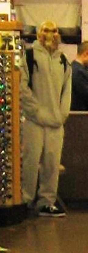 Bainbridge Police have released this photo of the suspect in a Halloween holdup at Vern's Winslow Drug. Anyone who can identify the suspect is asked to call police at 842-5211.