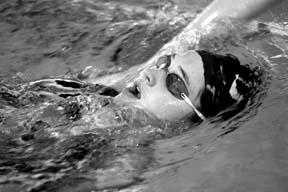Senior tri-captain Joy Miller works on stroke technique drills Tuesday morning at Ray Williamson Memorial Pool. The Lady Ray swim and dive team opens the season with a dual meet against South Kitsap and Sequim on Tuesday