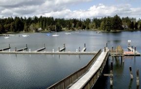 A view of the club’s main dock.