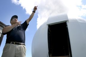 Harry Colvin of the Battle Point Astronomical Society says lighted soccer fields nearby would make the telescope unusable.