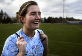 BHS senior Alana MacWhorter is a member of the 4x400 relay team that currently has the fastest time in the state.