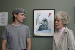 Shelter executive director Kol Medina and volunteer Kristin von Kreisler.