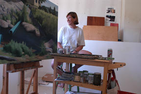 Ellen Wixted in her studio.