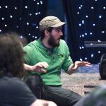 Derek Villanueva photo                                Director Mike Lion addresses the gathered cast during a recent rehearsal of &ldquo;The Snow Queen,&rdquo; a joint production by the Lesser-Known Players and Dacha, a Seattle-based immersive theater group, at Rolling Bay Hall.