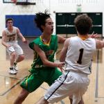 Luciano Marano | Bainbridge Island Review                                The Bainbridge High School boys varsity basketball team suffered a debut defeat against the visiting Bishop Blanchet Braves Friday, Dec. 2 in their first game of the year.