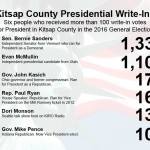 Sanders was top choice on write-in ballots