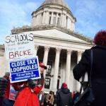 Rally gets legislators’ attention on education funding mandate