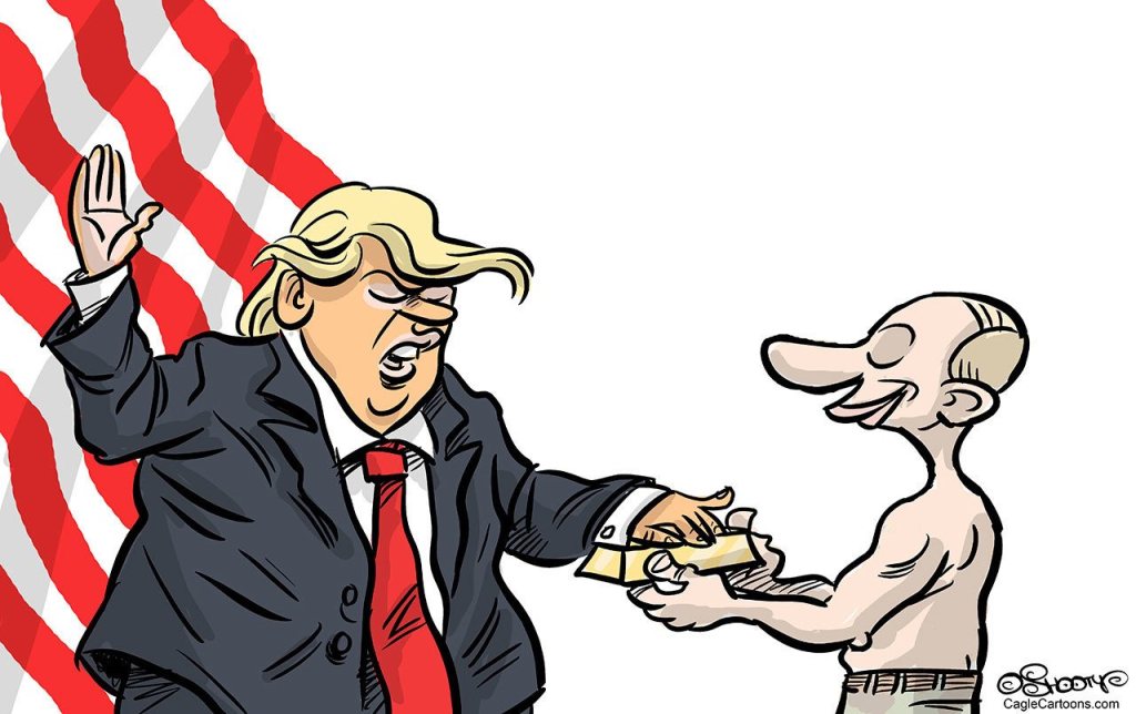 Inauguration Day in cartoons: The view from across the water