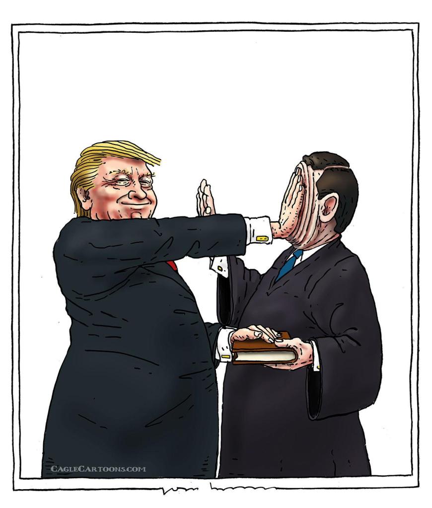 Inauguration Day in cartoons: The view from across the water