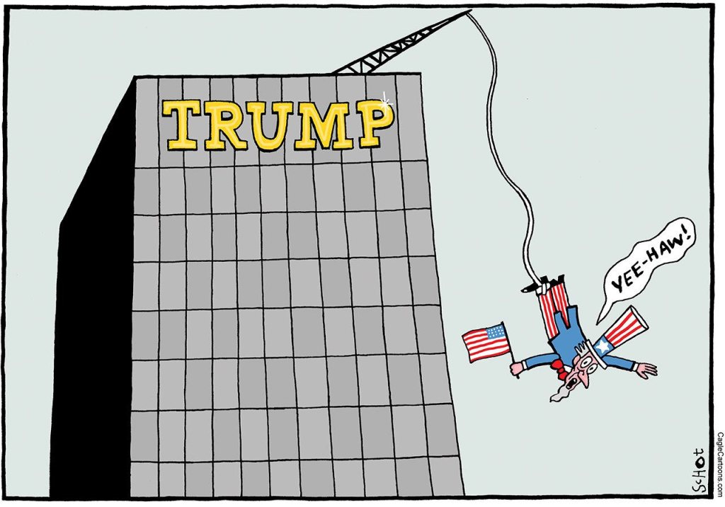 Inauguration Day in cartoons: The view from across the water
