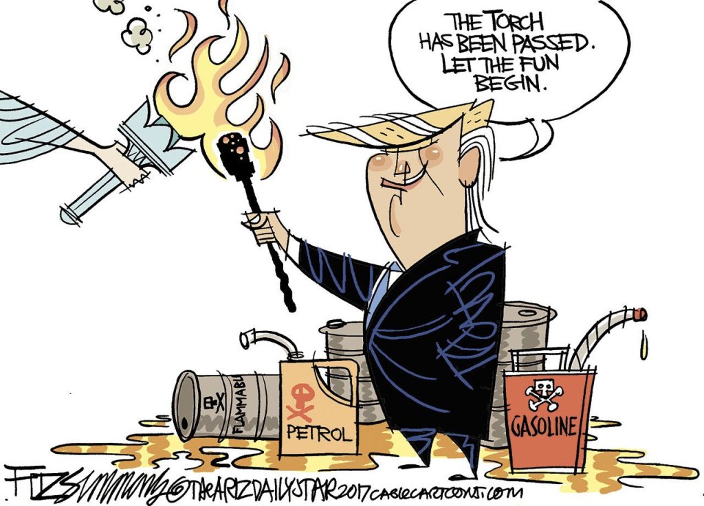 Inauguration Day in cartoons: The view from here