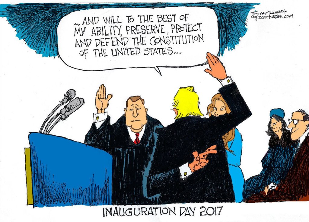 Inauguration Day in cartoons: The view from here