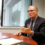 Gov. Inslee discusses education, science and Trump with media