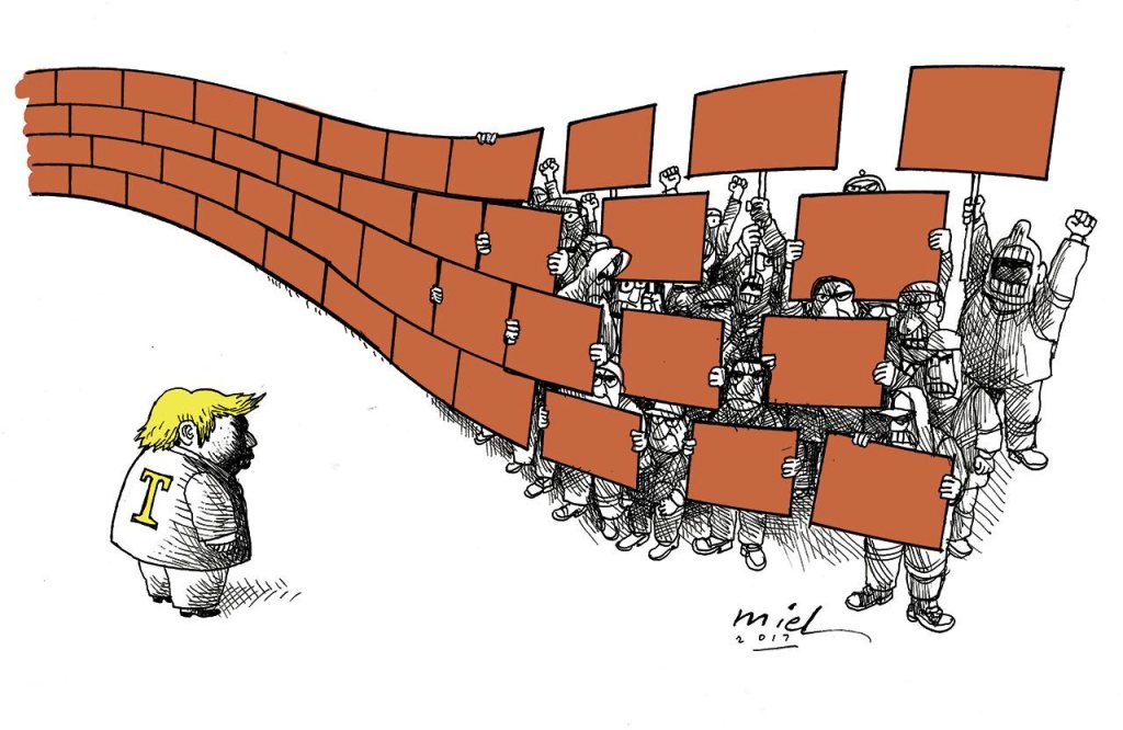 Trump’s first week in office: In cartoons