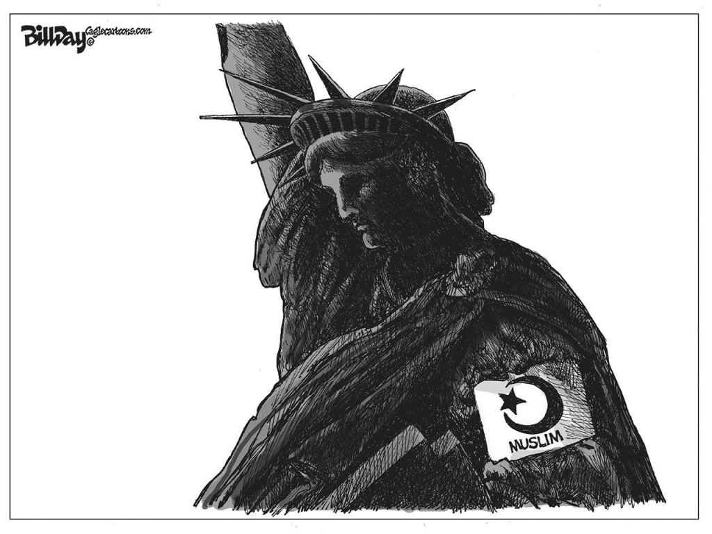 Trump’s wall and Muslim ban, in cartoons | The view from here