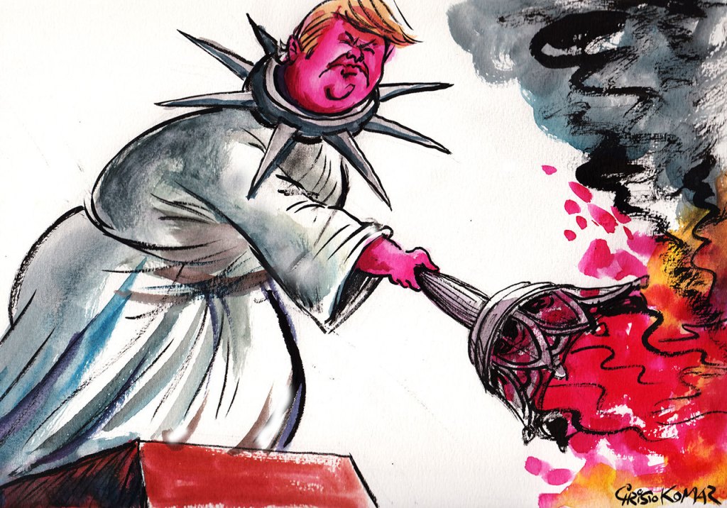 Trump’s wall and Muslim ban, in cartoons | The view from across the water