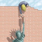 Trump’s wall and Muslim ban, in cartoons | The view from across the water