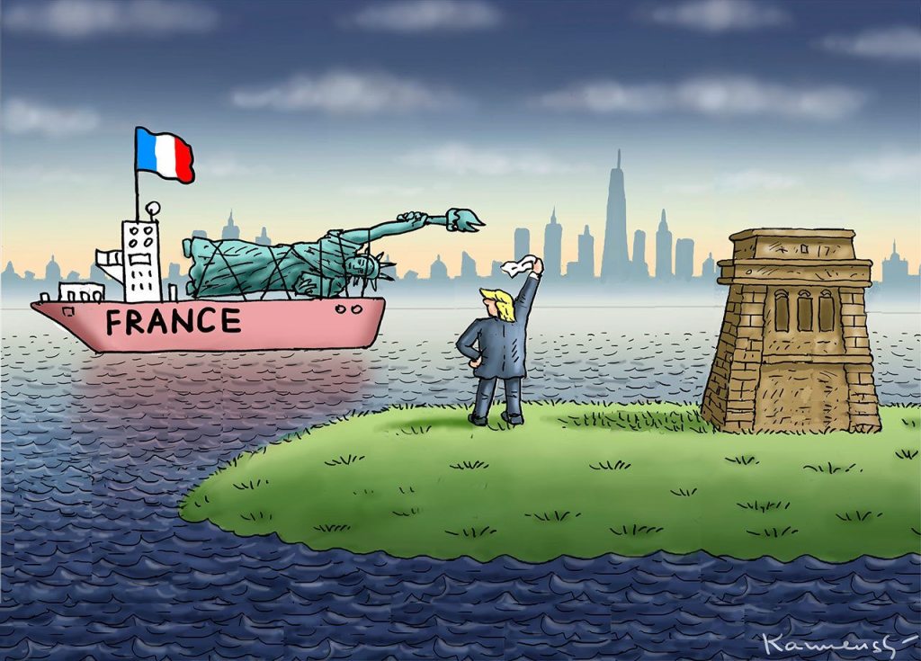 Trump’s wall and Muslim ban, in cartoons | The view from across the water