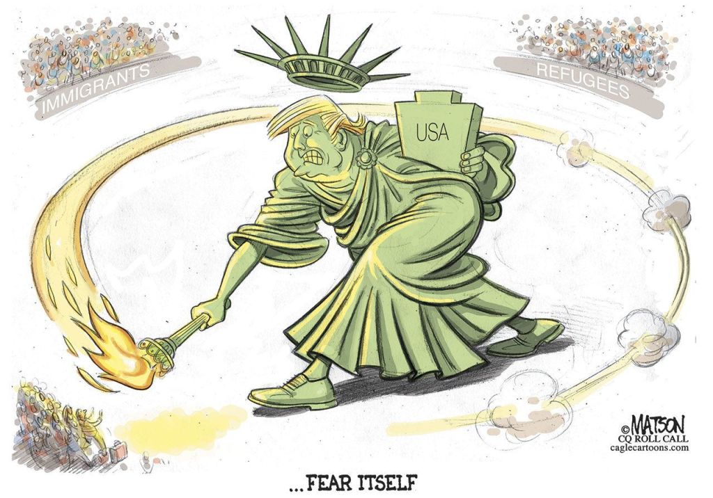 Trump’s wall and Muslim ban, in cartoons | The view from here