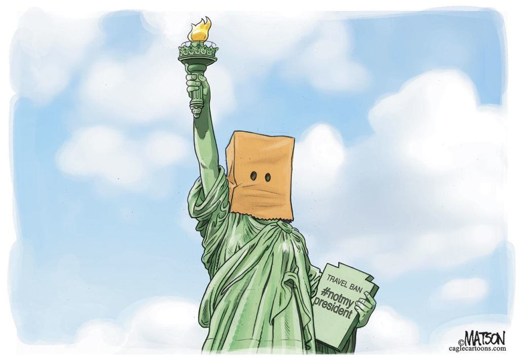 Trump’s wall and Muslim ban, in cartoons | The view from here