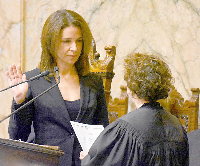 Franz sworn in as Washington Commissioner of Public Lands