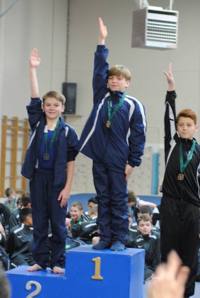 Island boys win big at gymnastics meets