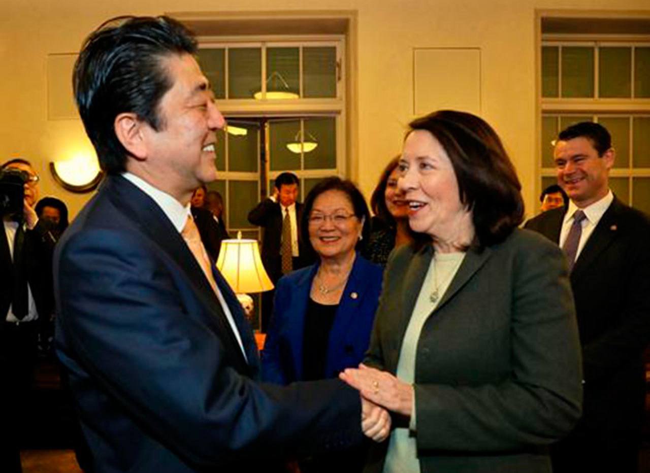 Senator Cantwell meets with Japanese Prime Minister Shinzo Abe on trade, security