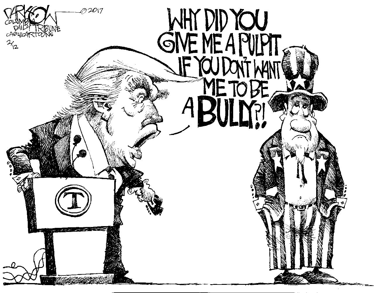 Today’s cartoon for Monday, Feb. 13