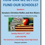 Senators to speak at forum on education