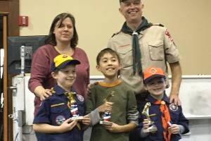 Scout Pack 4496 spends a day at the races