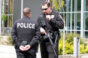 BHS security guard accused of causing gun scare reaches no guilt agreement in court