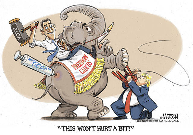 The fall of Trumpcare | In cartoons